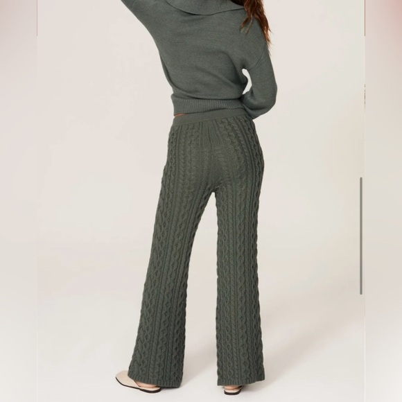 525 America Cable Knit Wide Leg Pants - Picture 3 of 7